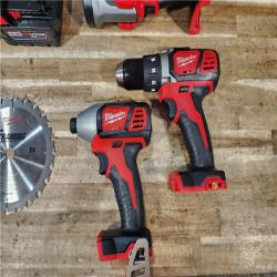 HOUSTON LOCATION - AS - IS Milwaukee 6 Tool Combo Kit W/ (2) Battery & Charger