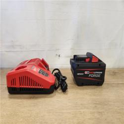 AS-IS- Milwaukee 18-Volt Lithium-Ion REDLITHIUM FORGE Starter Kit with 12. 0Ah Battery and Charger