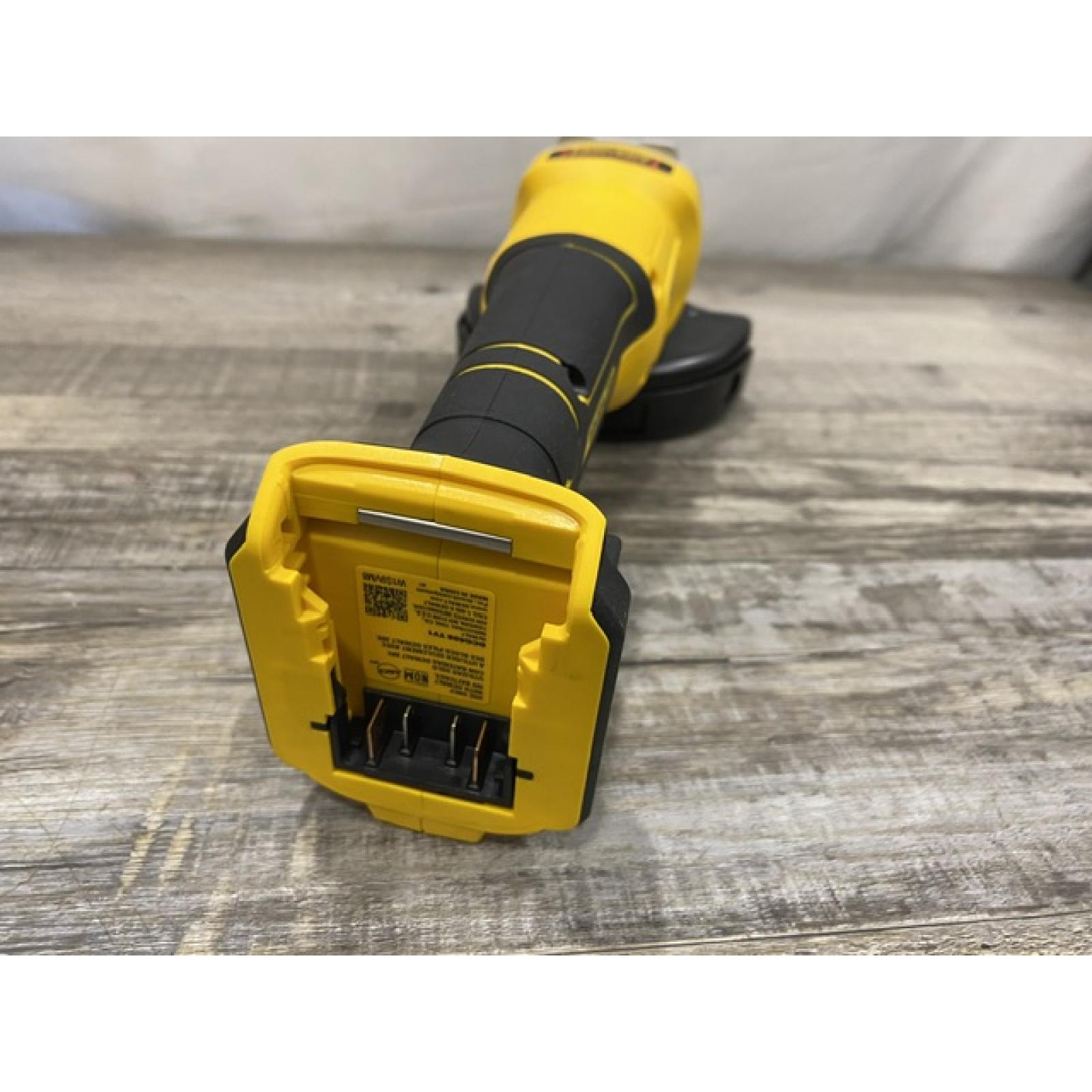 AS-IS DEWALT 20V MAX Cordless Brushless 4-1/2 in. Angle Grinder with Paddle Switch (Tool Only)