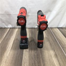 AS-IS Milwaukee FUEL 12-Volt Lithium-Ion Brushless Cordless Hammer Drill and Impact Driver Combo Kit