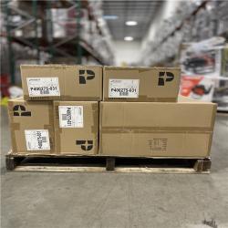 DALLAS LOCATION-Progress Lighting Merry 5-Light Matte Black Etched Glass Transitional Chandelier Light PALLET-(13 UNITS)