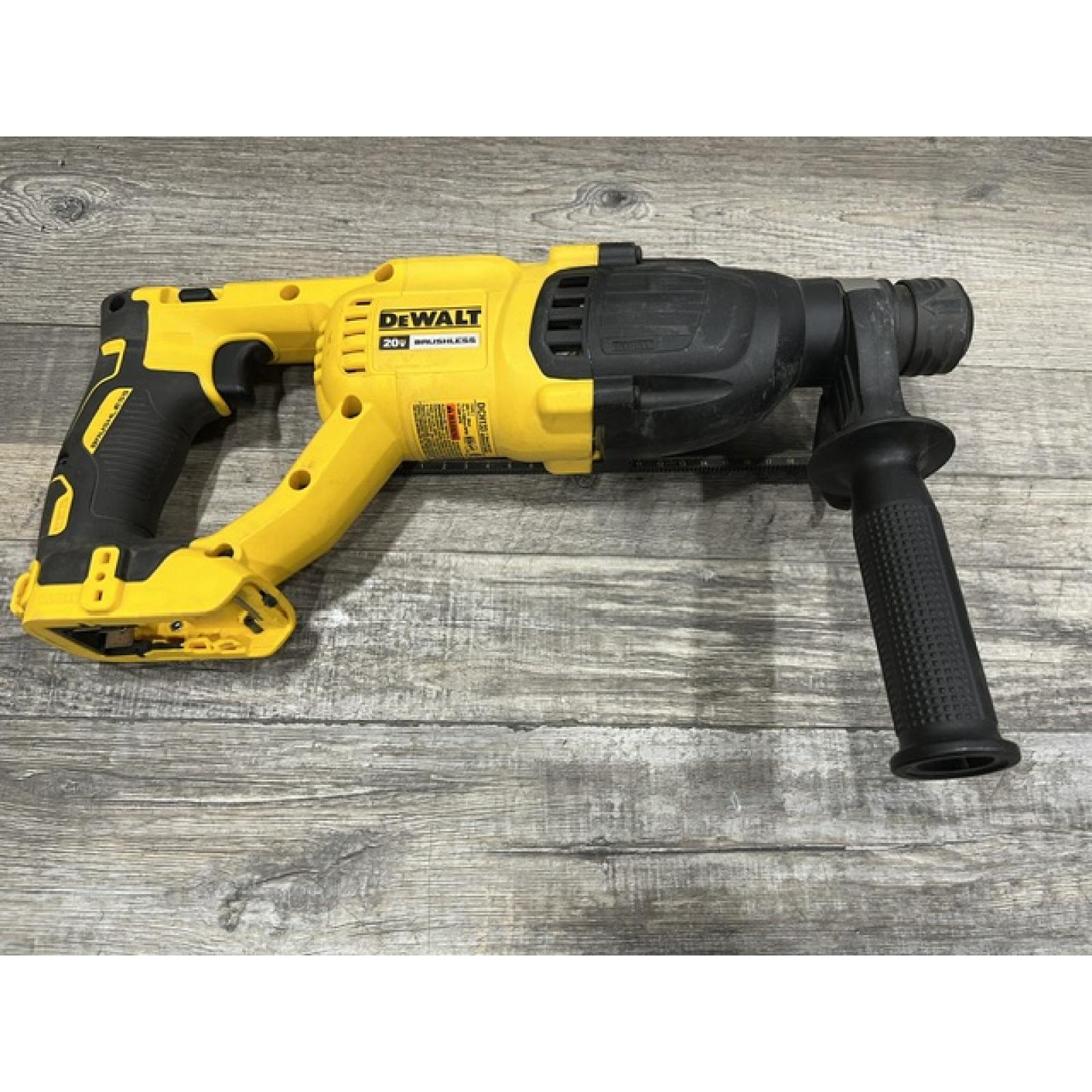 AS-IS DEWALT 20V MAX Cordless Brushless 1 in. SDS Plus D-Handle Concrete and Masonry Rotary Hammer (Tool Only)
