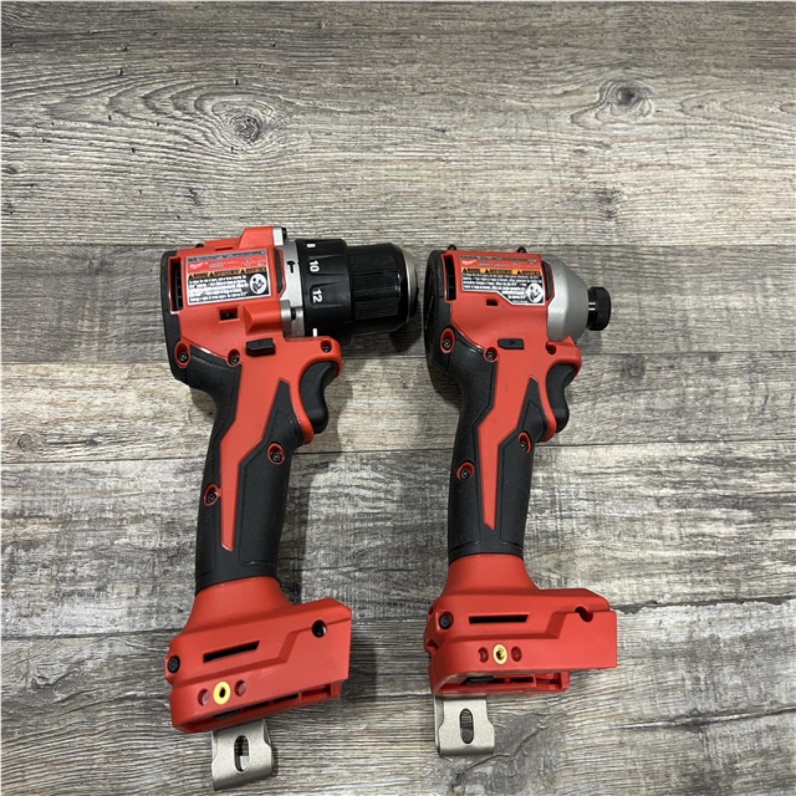 AS-IS Milwaukee 18-Volt Lithium-Ion Brushless Cordless Compact Hammer Drill/Impact Combo Kit