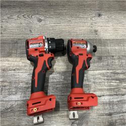 AS-IS Milwaukee 18-Volt Lithium-Ion Brushless Cordless Compact Hammer Drill/Impact Combo Kit