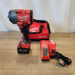AS-IS- Milwaukee  FUEL 18V Lithium-Ion Brushless Cordless 1/2 in. Impact Wrench w/Friction Ring Kit