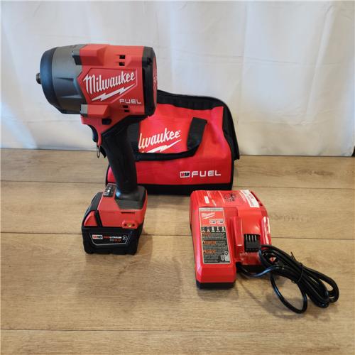 AS-IS- Milwaukee  FUEL 18V Lithium-Ion Brushless Cordless 1/2 in. Impact Wrench w/Friction Ring Kit