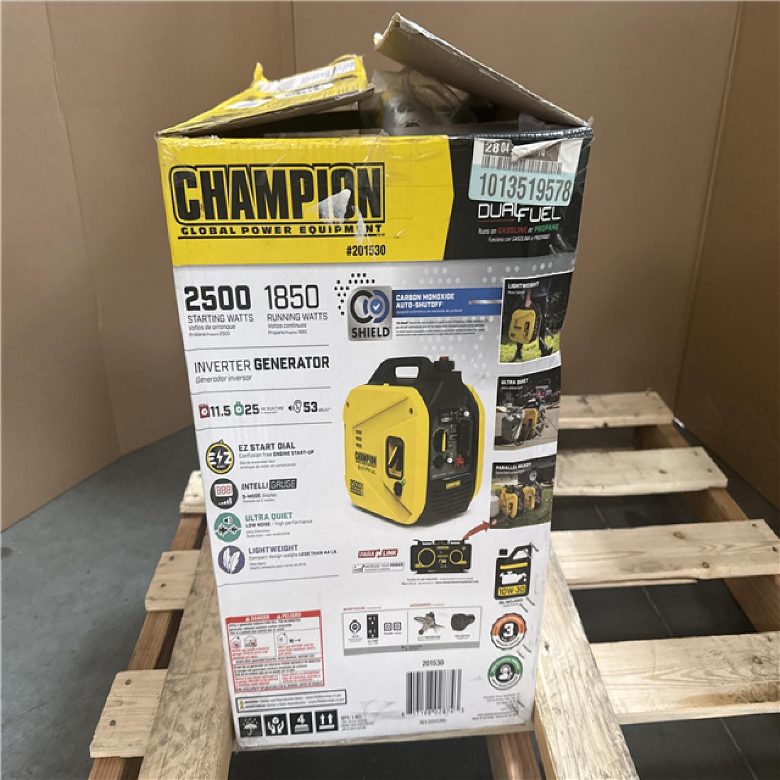 CALIFORNIA LIKE NEW CHAMPION DUAL FUEL GENERATOR