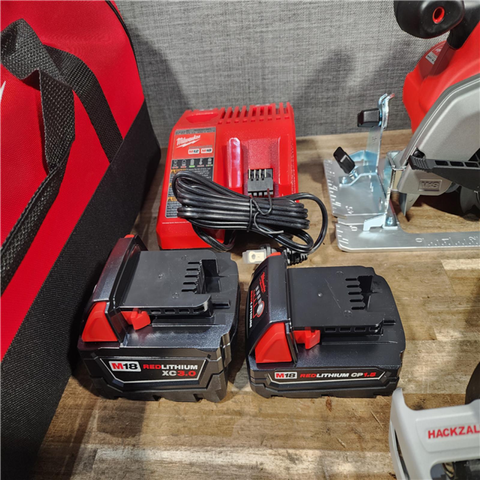 HOUSTON LOCATION - AS-IS (APPEARS LIKE NEW) Milwaukee M18 18V Lithium-Ion Cordless 5 Tool Combo Kit