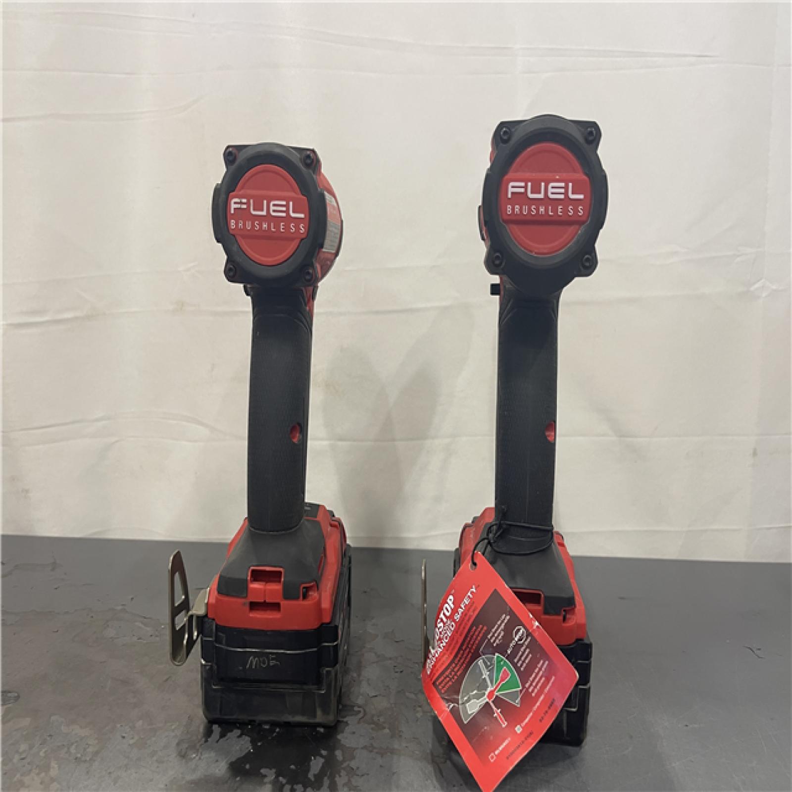 AS-IS- MILWAUKEE FUEL 18V Lithium-Ion Brushless Cordless Hammer Drill and Impact Driver Combo Kit