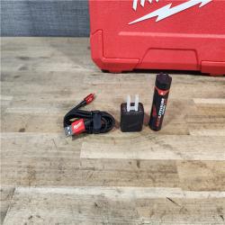 HOUSTON LOCATION - AS-IS Milwaukee 100 ft. REDLITHIUM Lithium-Ion USB Green Rechargeable Cross Line Laser Level Kit