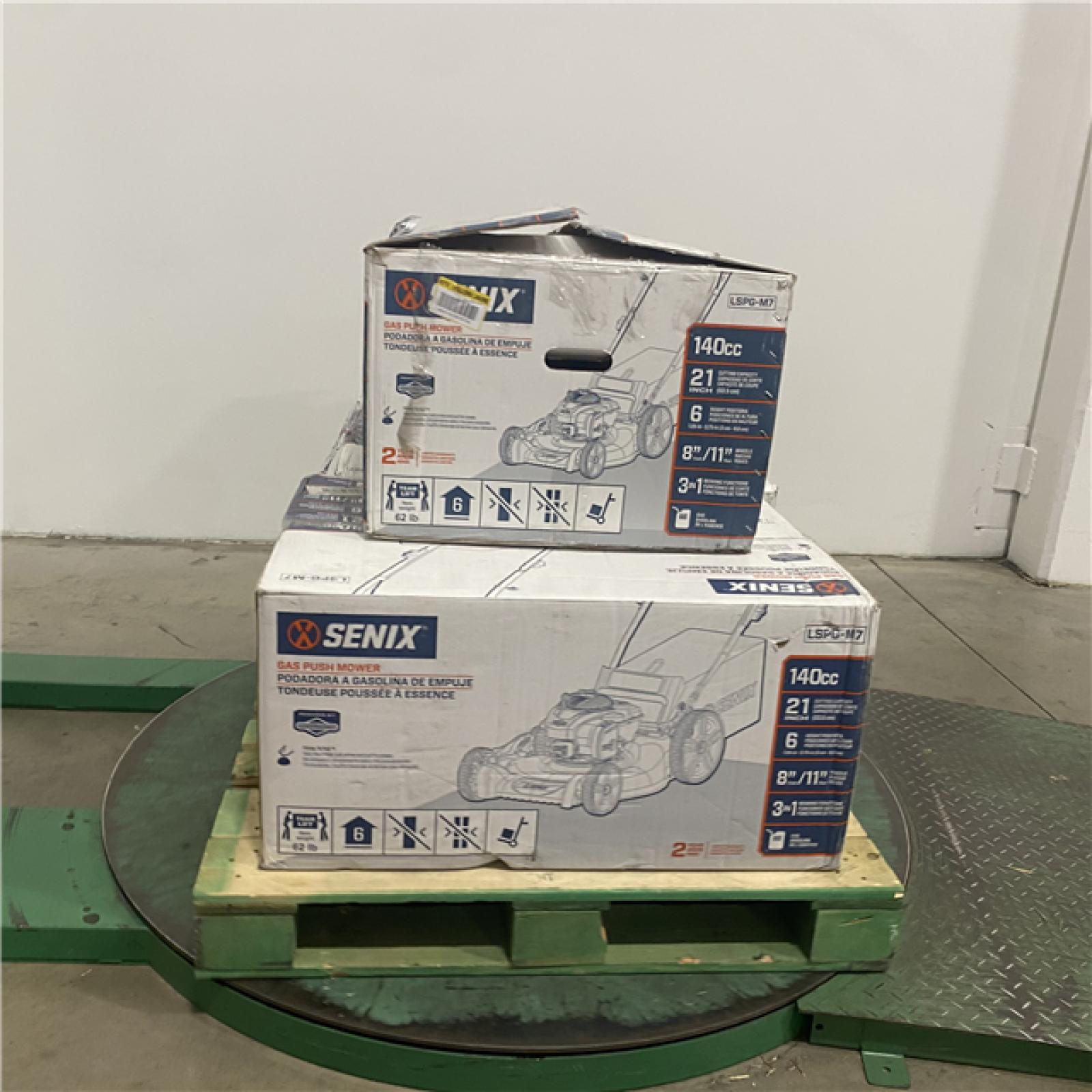 Dallas Location - As-Is  SENIX 21-in Gas Push lawn mower with 140-cc Briggs and Stratton Engine(Lot Of 3)