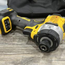 AS-IS DEWALT 20V MAX XR Lithium-Ion Brushless Cordless 3-Speed High Torque 1/4 in. Impact Driver Kit
