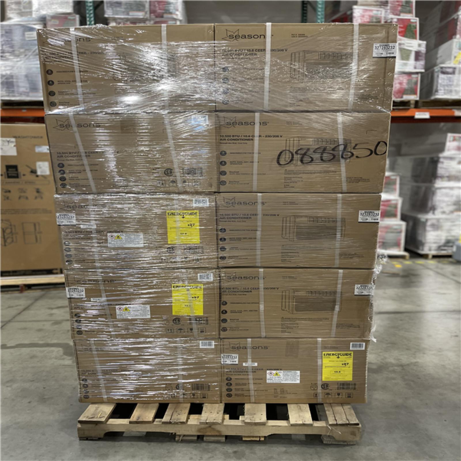 DALLAS LOCATION - SEASONS 10 500BTU AIR CONDITIONER PALLET-(10 UNITS)