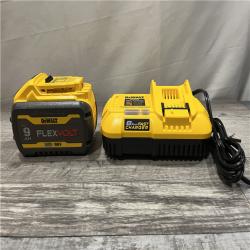 AS-IS DEWALT 20V/60V MAX FLEXVOLT Lithium-Ion 9.0Ah Battery and Charger Starter Kit