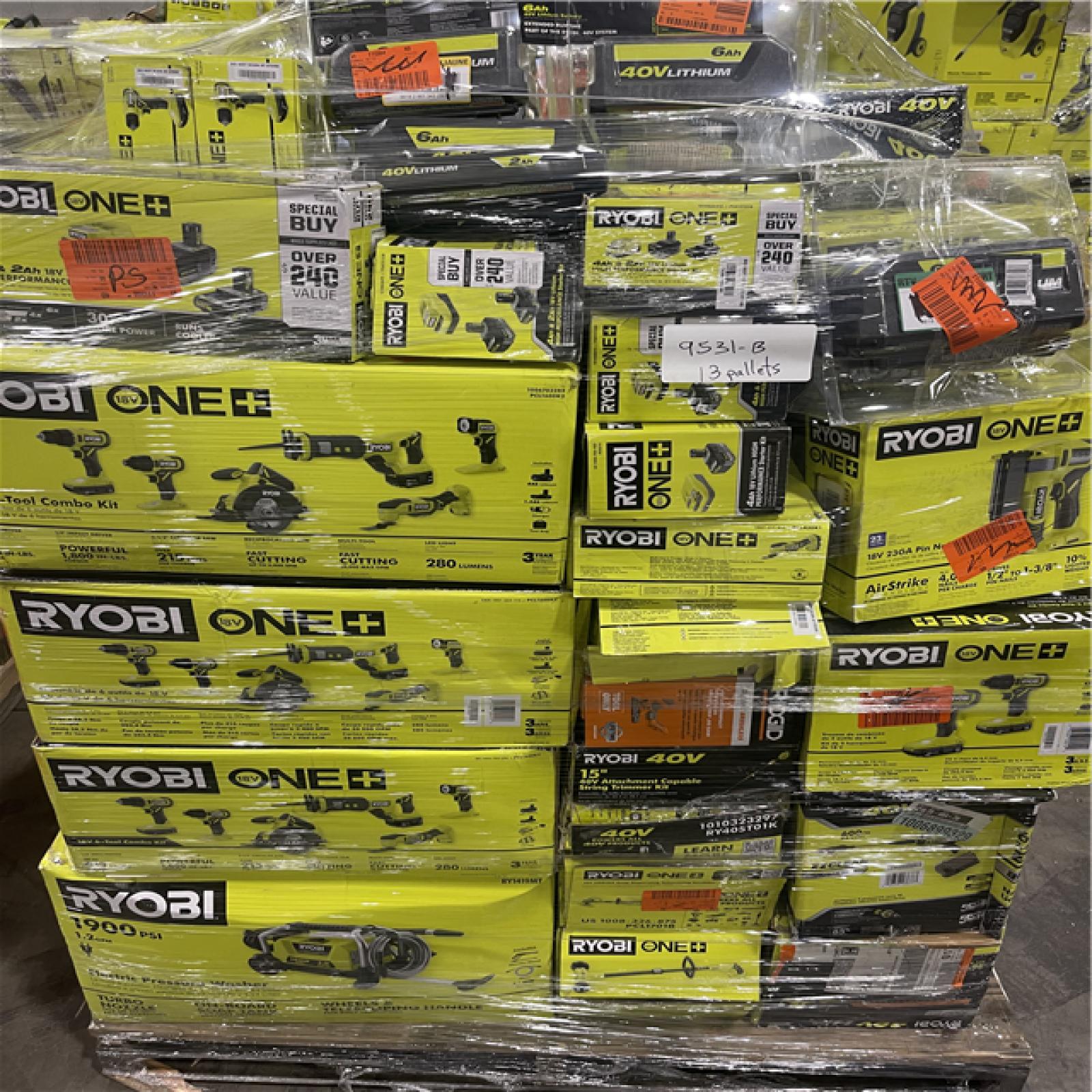 Pittston Location As-Is Power Tools Partial Truckload (13 pallets) 9531-B