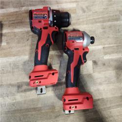HOUSTON LOCATION - AS-IS Milwaukee M18 18V Lithium-Ion Brushless Cordless Compact Drill/Impact Combo Kit (2-Tool) W/(2) 2.0 Ah Batteries, Charger & Bag