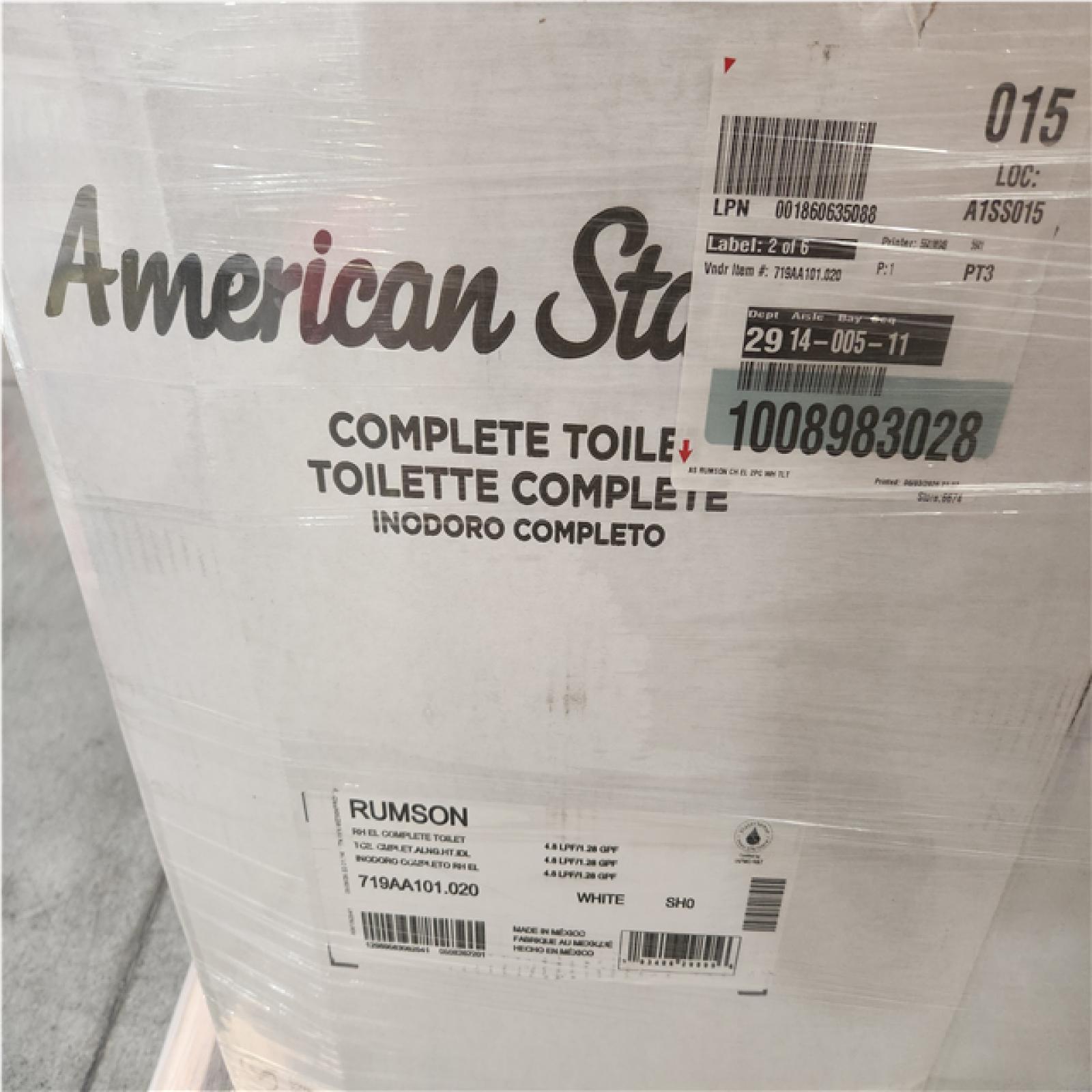 Phoenix AS-IS Mixed American Standard Toilets