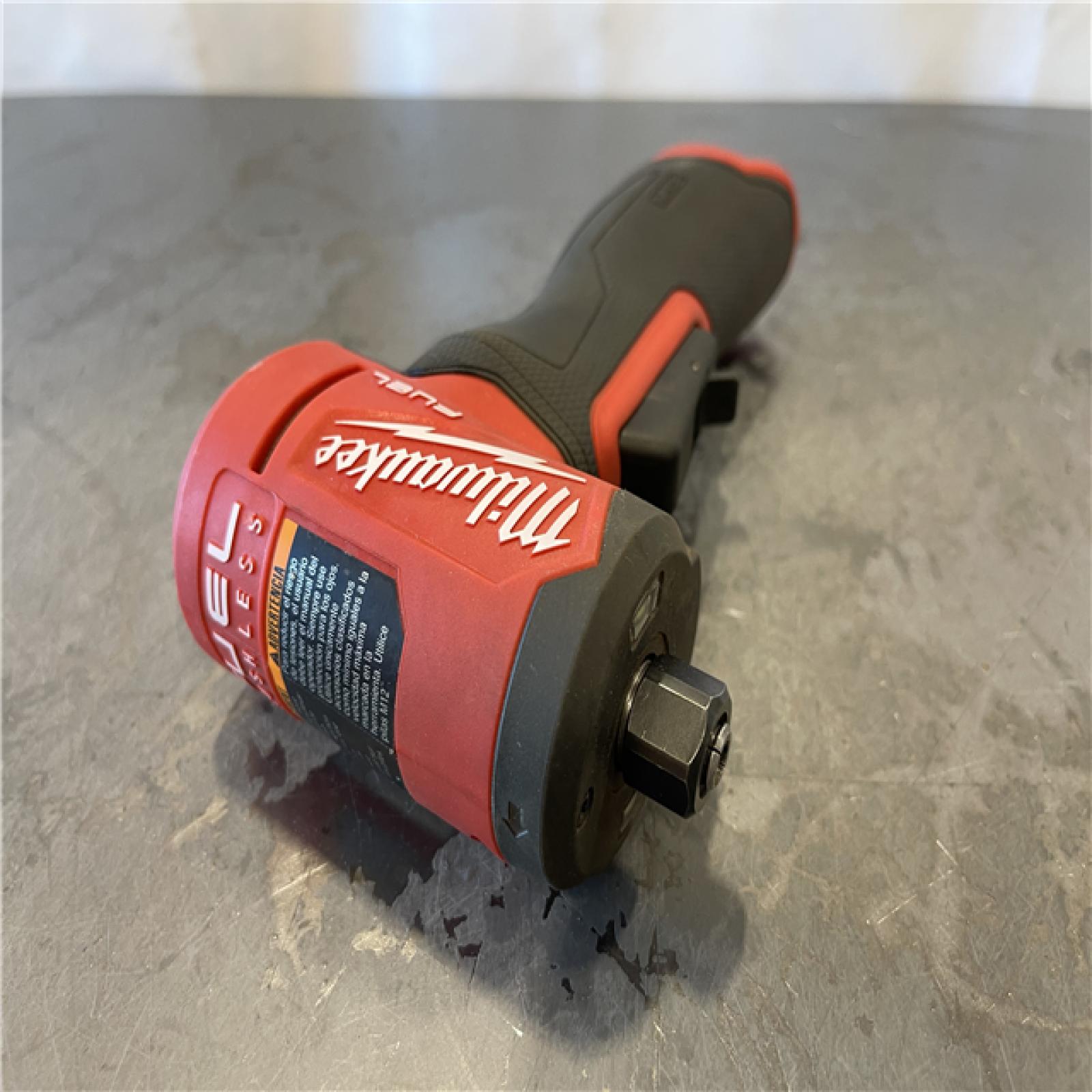 AS-IS - Milwaukee M12 FUEL 12V Lithium-Ion Brushless Cordless 1/4 in. Right Angle Die Grinder