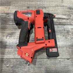 AS-IS Milwaukee FUEL 18-Volt Lithium-Ion Brushless Cordless 18-Gauge 1/4 in. Narrow Crown Stapler (Tool-Only)