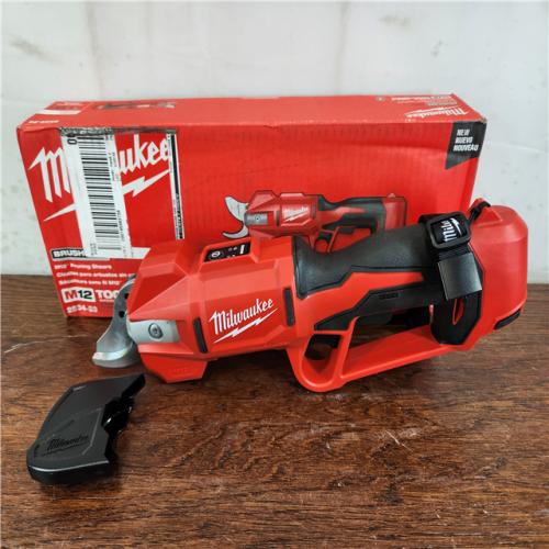 AS-IS Milwaukee M12 Lithium-Ion Brushless Cordless Pruning Shears (Tool Only)