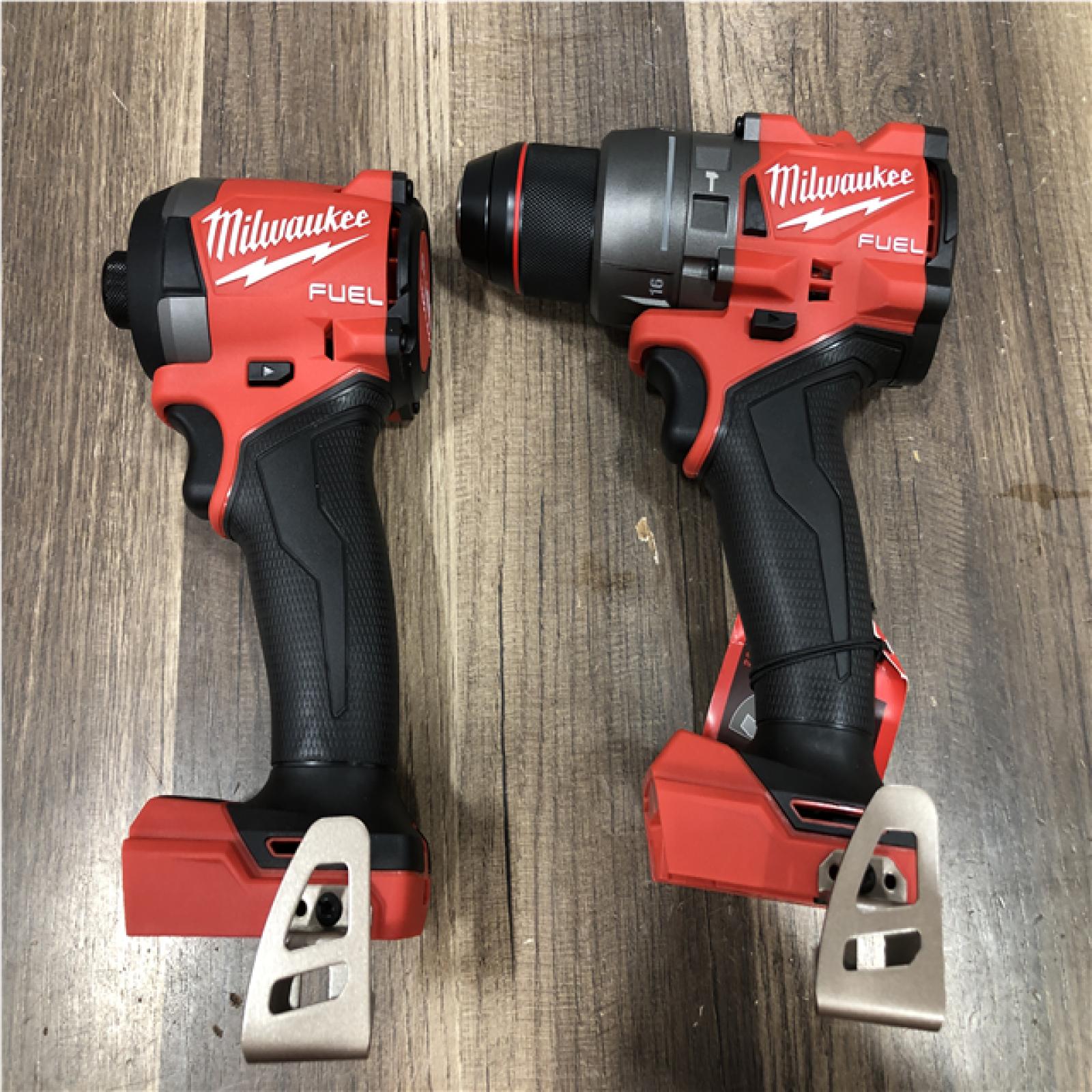 AS-IS Milwaukee FUEL 18V Lithium-Ion Brushless Cordless Hammer Drill and Impact Driver Combo Kit