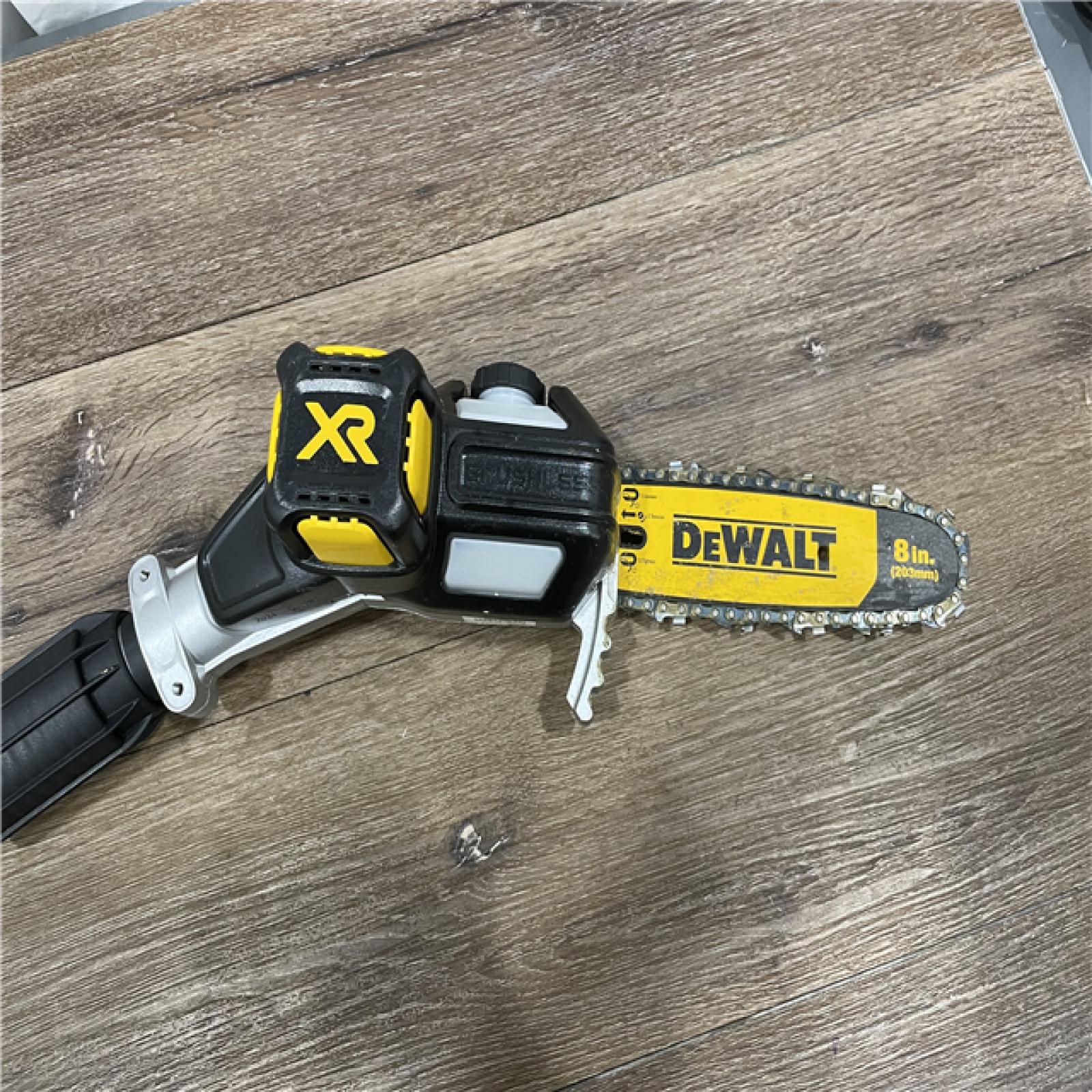 AS-IS DEWALT 20V MAX 8in. Brushless Cordless Battery Powered Pole Saw (Tool Only)