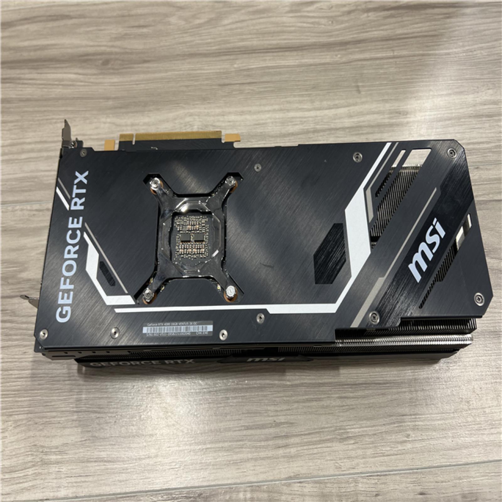 AS-IS MSI Gaming GeForce RTX 4080 16GB Ventus 3X OC GDRR6X Tri-Frozr 3 Graphics Card
