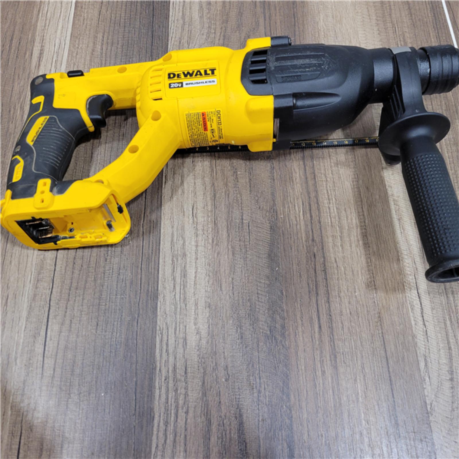 AS-IS DEWALT 20V MAX Cordless Brushless 1 in. SDS Plus D-Handle Concrete and Masonry Rotary Hammer (Tool Only)