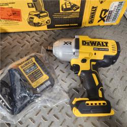 Houston Location - AS-IS DEWALT 20V MAX XR 1/2 Mid-Range Impact Wrench with Hog Ring Anvil Kit - Appears IN GOOD Condition
