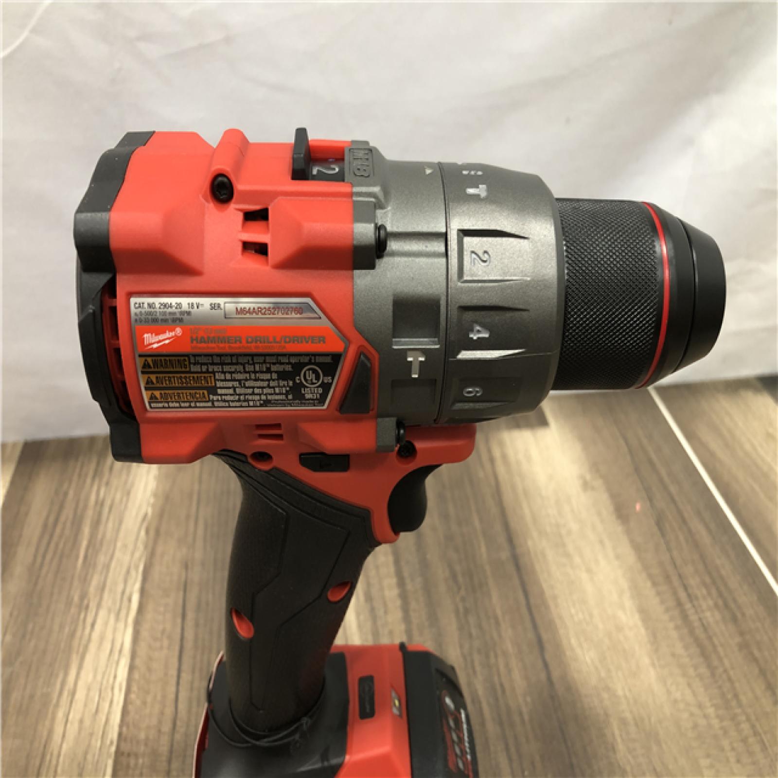 AS-IS Milwaukee FUEL 18V Lithium-Ion Brushless Cordless Hammer Drill and Impact Driver Combo Kit