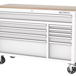 DALLAS LOCATION- AS-IS HUSKY 52 IN. 10-DRAWER MODULAR MOBILE WORKBENCH
