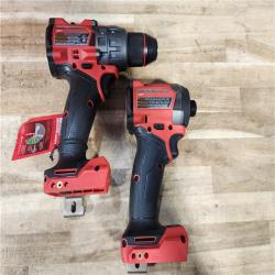 HOUSTON LOCATION - AS-IS (APPEARS LIKE NEW) Milwaukee FUEL 18V Lithium-Ion Brushless Cordless Hammer Drill and Impact Driver Combo Kit