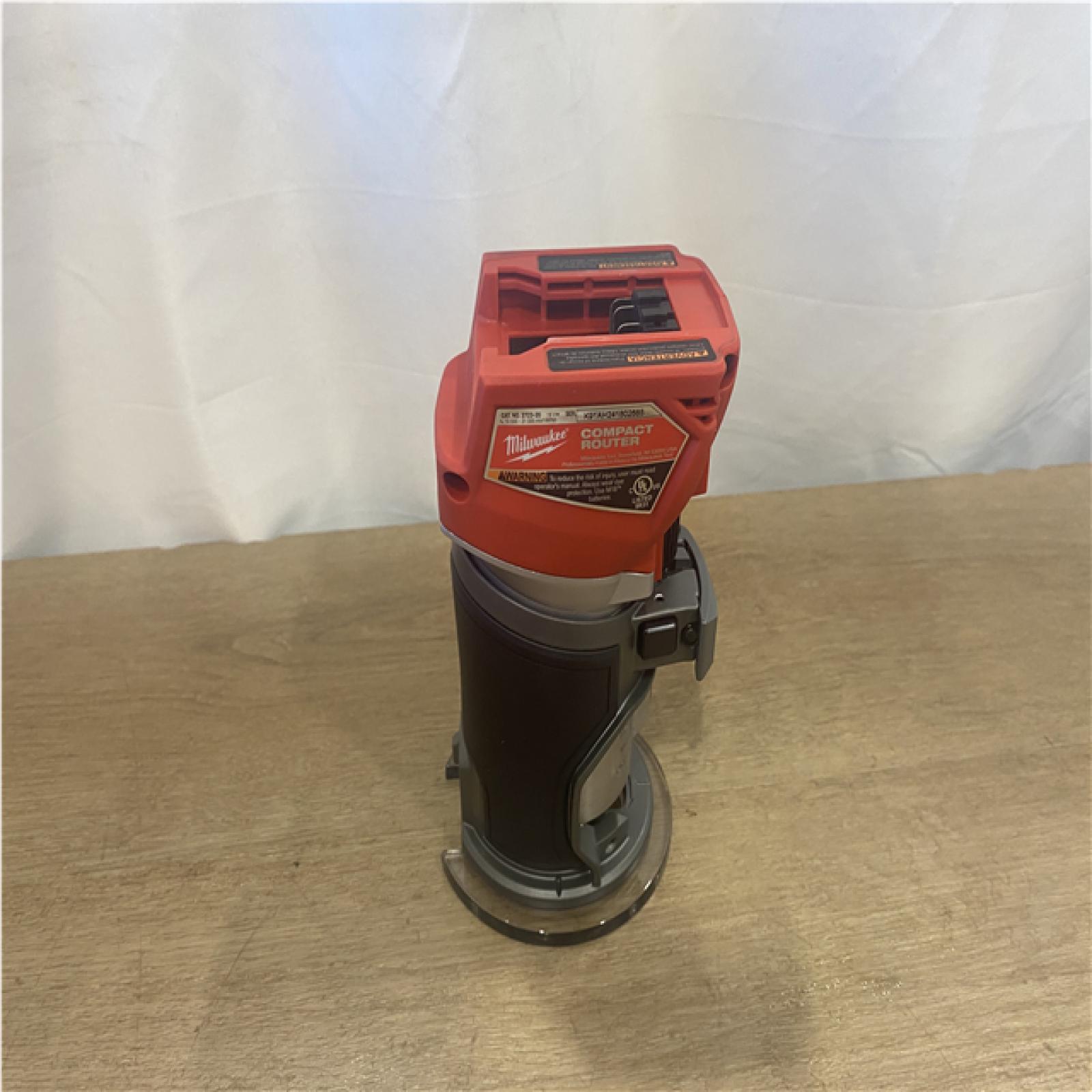 AS-IS Milwaukee FUEL 18V Lithium-Ion Brushless Cordless Compact Router (Tool-Only)