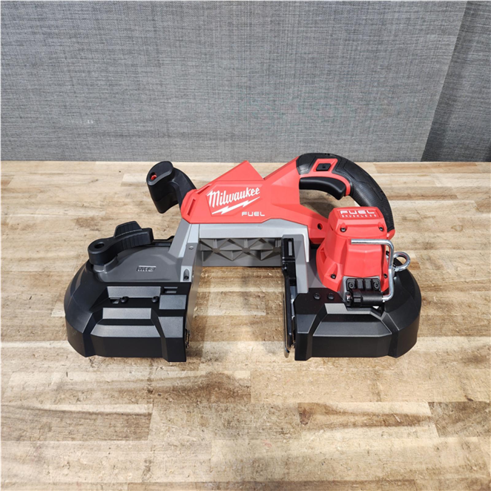 Houston Location AS-IS Milwaukee FUEL 18V Lithium-Ion Brushless Cordless Deep Cut Band Saw (Tool-Only)