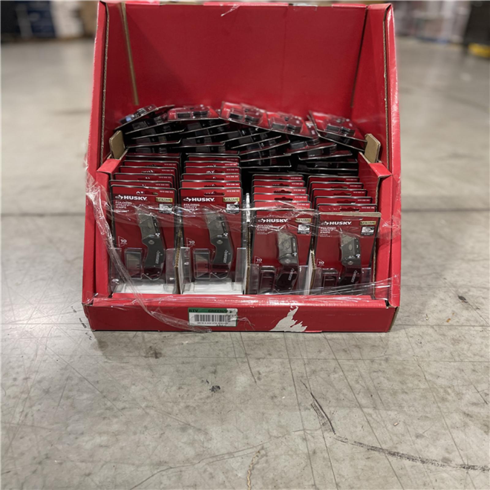 NEW! - Husky Folding Lock-Back Utility Knife - (69 UNITS)