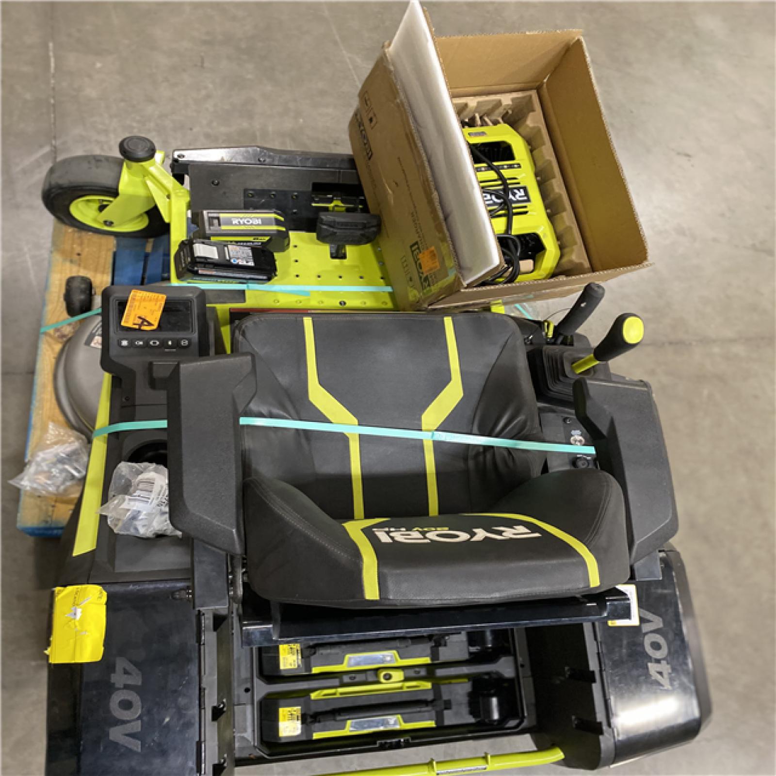 RYOBI 80V HP Brushless 42 in. Battery Electric Cordless Zero Turn Riding Mower (2) 80V Batteries (2) 40V Batteries and Charger