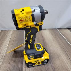 LIKE NEW! DEWALT ATOMIC 20V MAX Lithium-Ion Brushless Cordless 1/2 in. Variable Speed Impact Wrench Kit with 5 Ah Battery and Charger