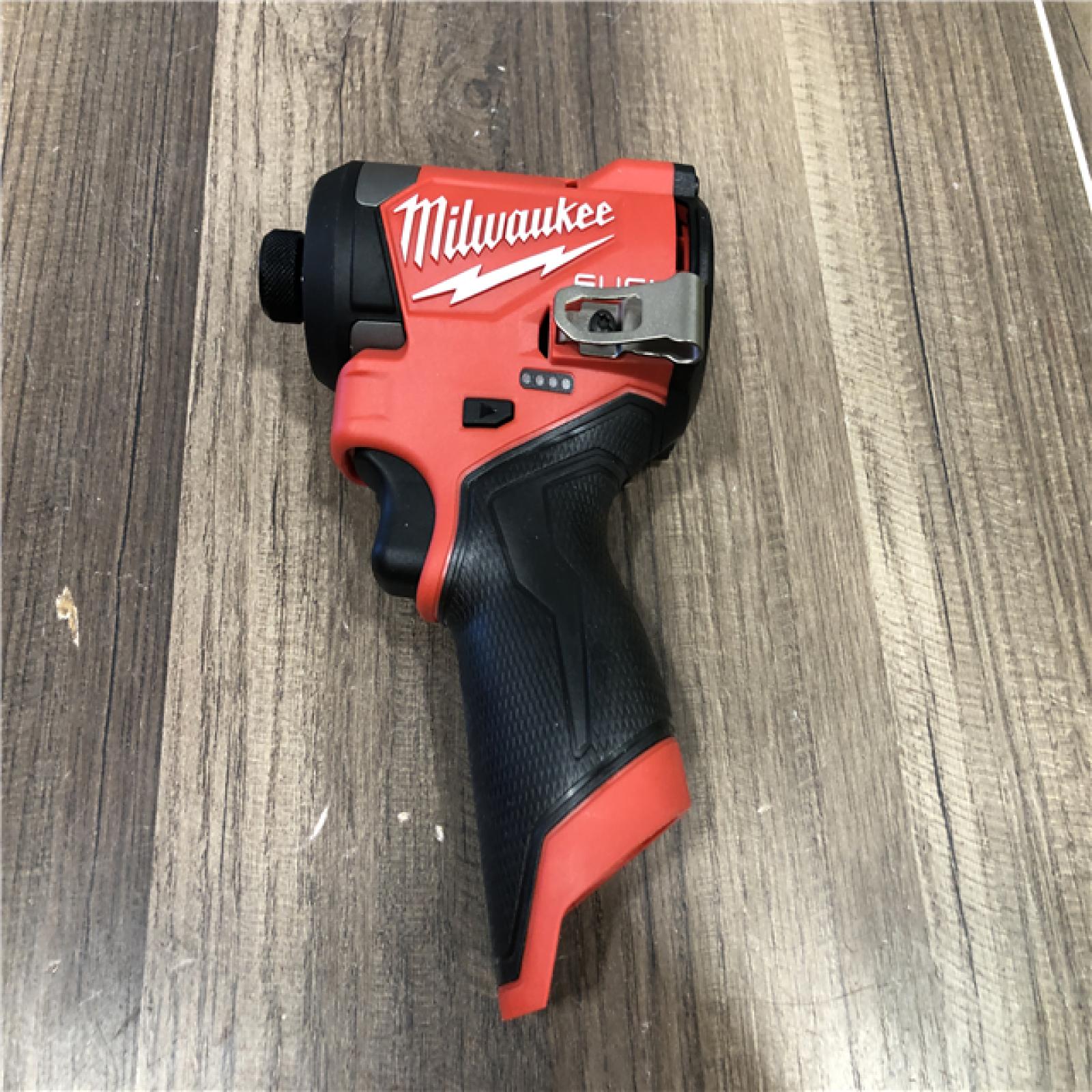 AS-IS Milwaukee  FUEL 12V Lithium-Ion Brushless Cordless 1/4 in. Hex Impact Driver (Tool-Only)