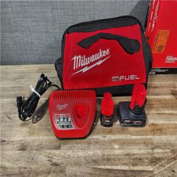 HOUSTON LOCATION - AS-IS Milwaukee M12 FUEL Cordless 2-Tool Combo Kit: 1/2Hammer Drill  1/4Hex Impact Driver 3497-22