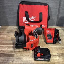 Houston Location AS-IS Milwaukee FUEL 18-Volt Lithium-Ion Brushless Cordless Coil Roofing Nailer Combo Kit