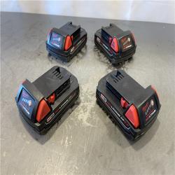 AS-IS  - Milwaukee M18 18-Volt Lithium-Ion Compact Battery Pack Kit (4 Pack)