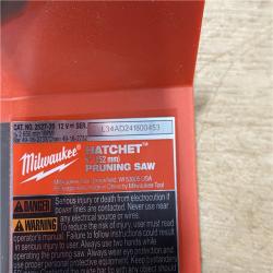 AS-IS Milwaukee FUEL 12V Lithium-Ion Brushless Battery 6 in. HATCHET Pruning Saw Kit