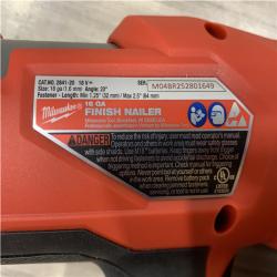 AS-IS Milwaukee FUEL 18-Volt Lithium-Ion Brushless Cordless Gen II 16-Gauge Angled Finish Nailer (Tool-Only)