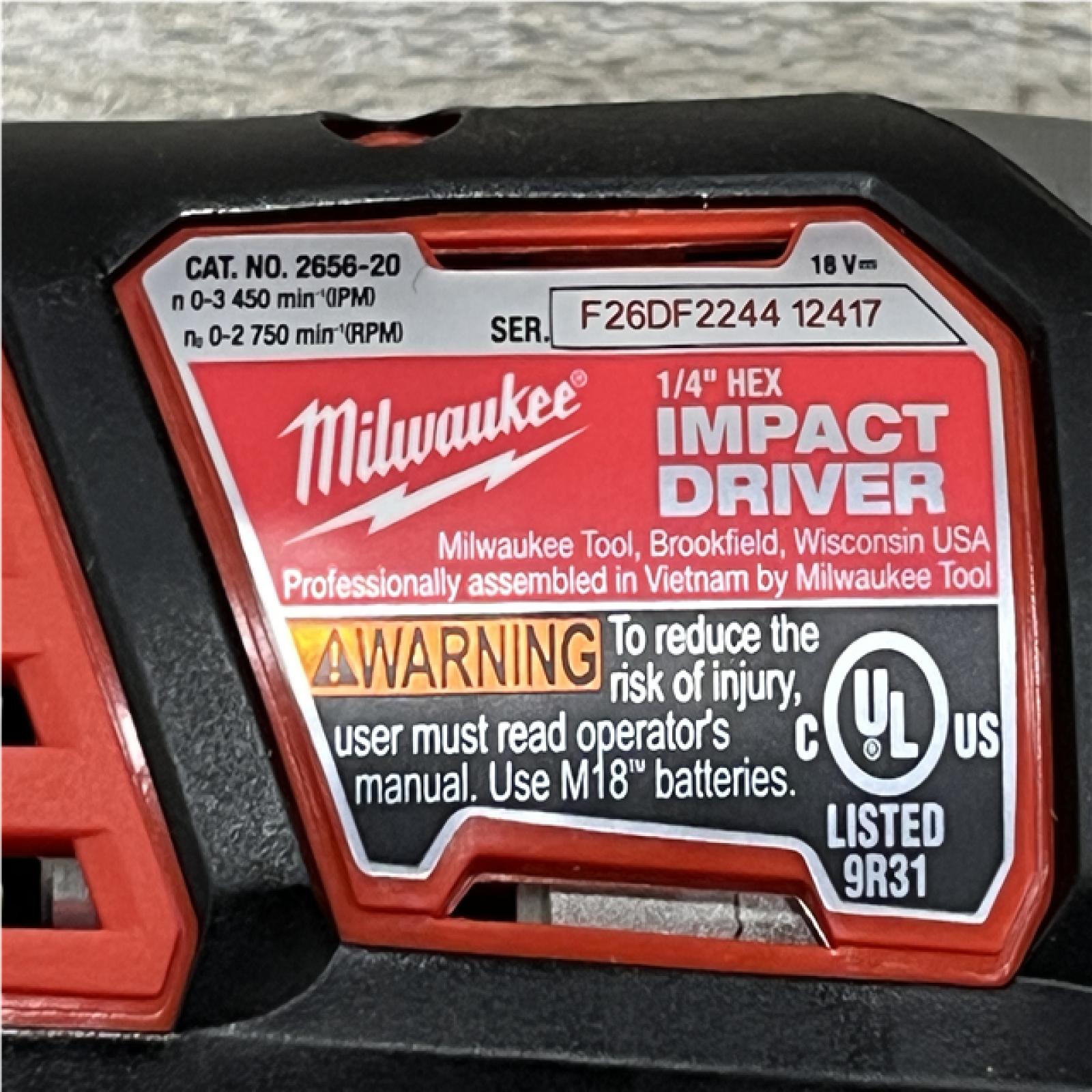 AS-IS Milwaukee 18V Lithium-Ion Cordless Drill Driver/Impact Driver Combo Kit