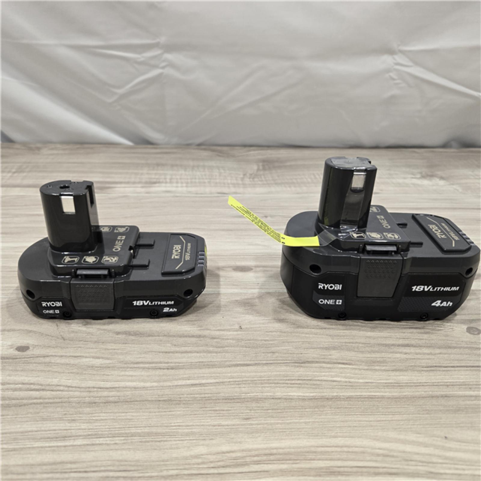 LIKE NEW! - Ryobi ONE+ 18V Li-Ion Starter Kit - 4.0 Ah Battery  2.0 Ah Battery  Charger