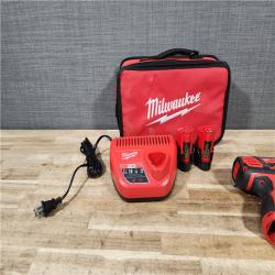 HOUSTON LOCATION - AS - IS Milwaukee 12V Lithium-Ion Cordless 1/4 in. Hex Screwdriver Kit