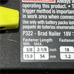 AS-IS RYOBI ONE+ HP 18V 18-Gauge Brushless Cordless AirStrike Brad Nailer (Tool Only)