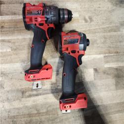 HOUSTON LOCATION - AS-IS Milwaukee FUEL 18V Lithium-Ion Brushless Cordless Hammer Drill and Impact Driver Combo Kit