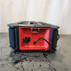 AS-IS- Milwaukee 18V M18 PACKOUT Lithium-Ion Cordless Radio + Charger (Tool Only)