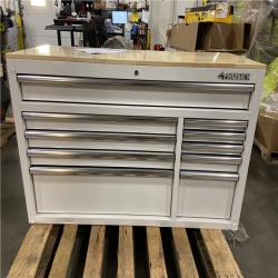 DALLAS LOCATION - Husky Modular Tool Storage 52 in. W White Mobile Workbench Cabinet